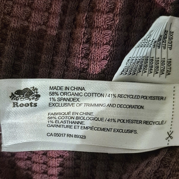 Roots Waffleknit  Quarter Zip Sweater XS - Picture 5 of 8